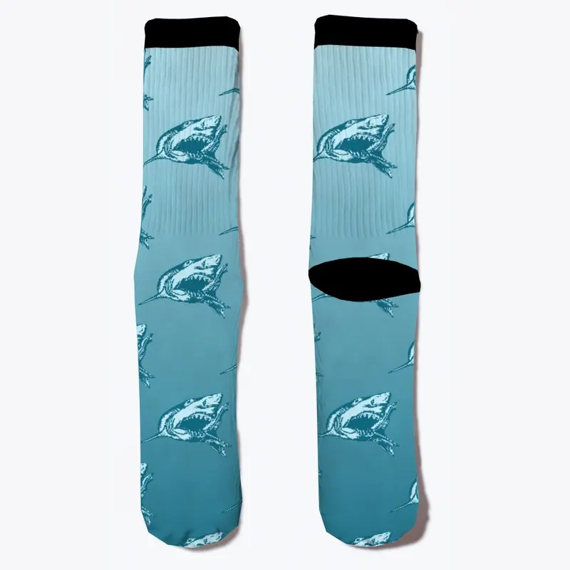 Shark pattern leggings